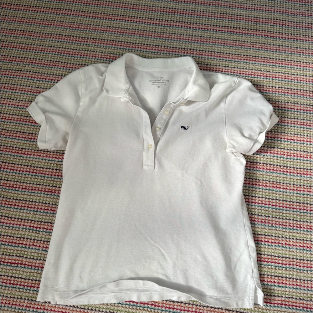 Vineyard Vines Kids White Polo Shirt